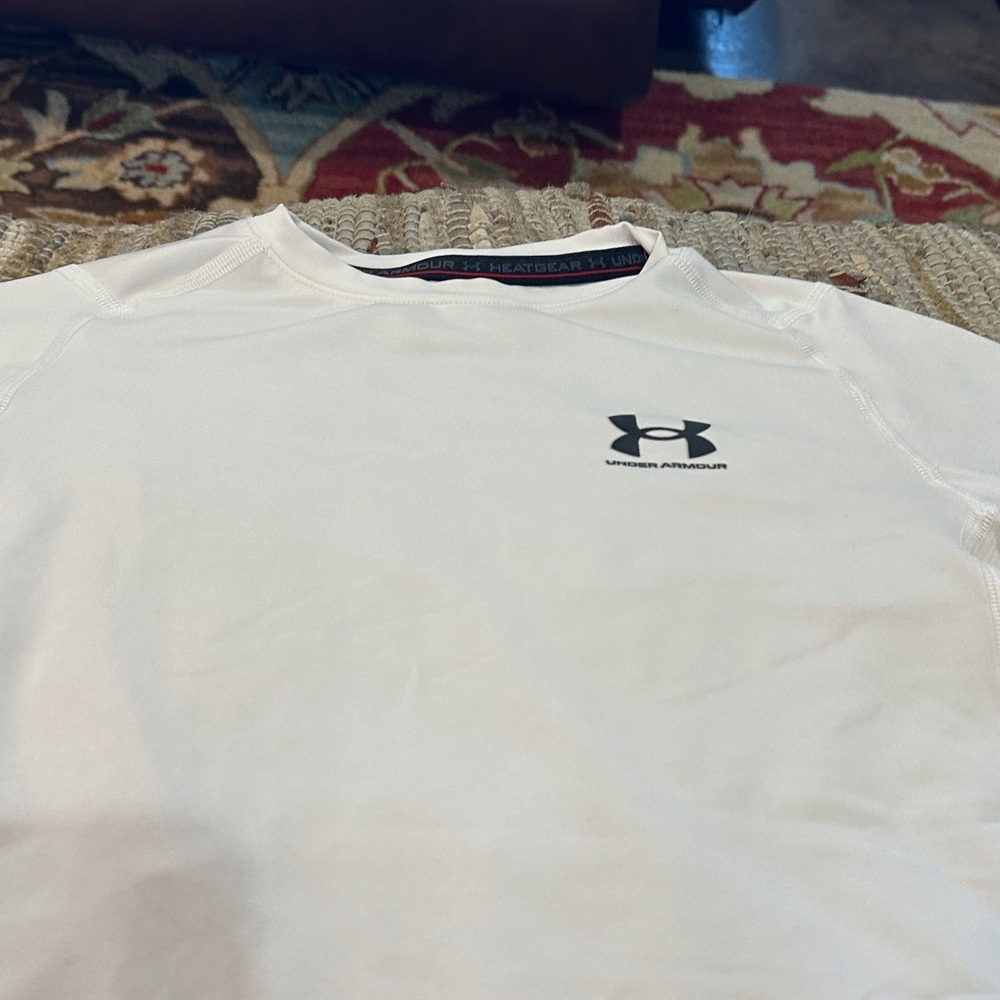 Under Armour Short Sleeve Tech Tees - White & black - Picture 11 of 11